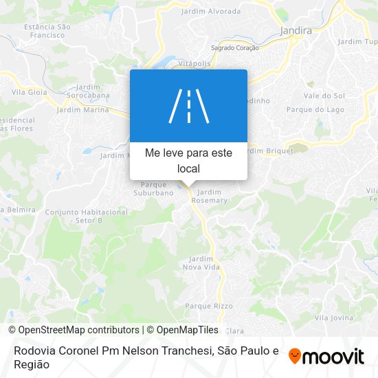 Rodovia Coronel Pm Nelson Tranchesi mapa
