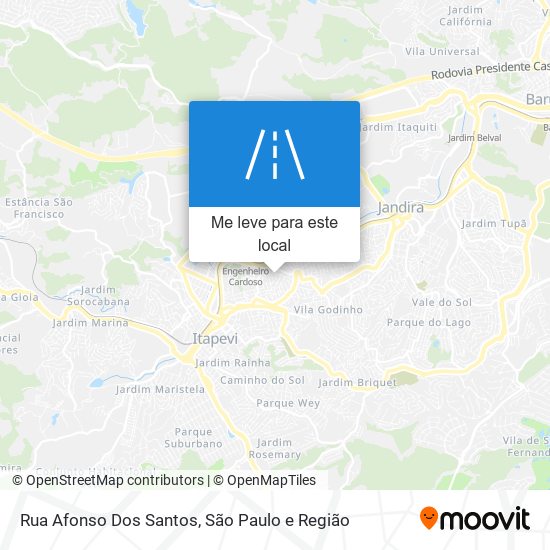 Rua Afonso Dos Santos mapa