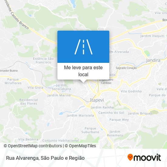 Rua Alvarenga mapa