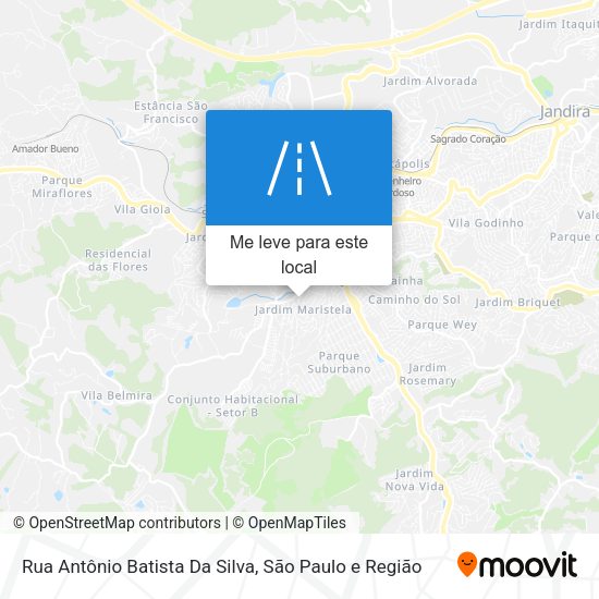 Rua Antônio Batista Da Silva mapa