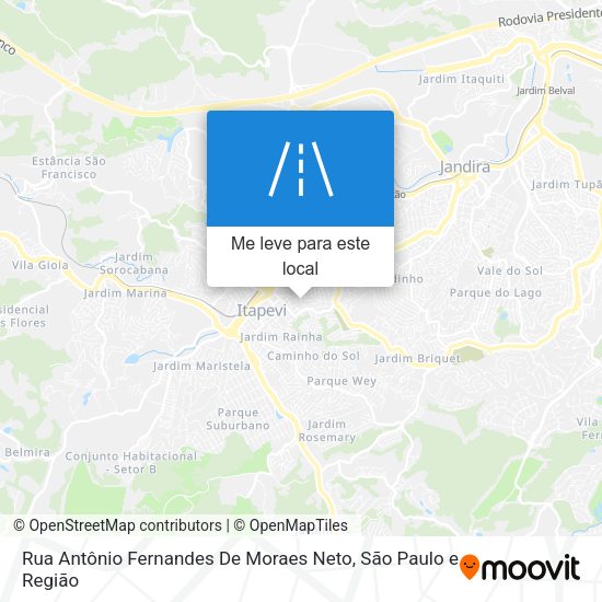 Rua Antônio Fernandes De Moraes Neto mapa