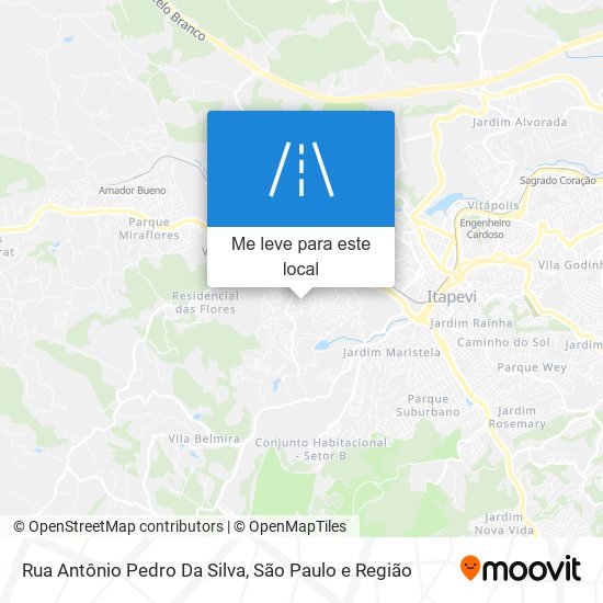 Rua Antônio Pedro Da Silva mapa