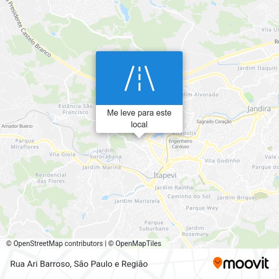 Rua Ari Barroso mapa