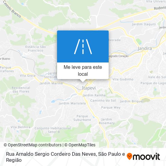 Rua Arnaldo Sergio Cordeiro Das Neves mapa