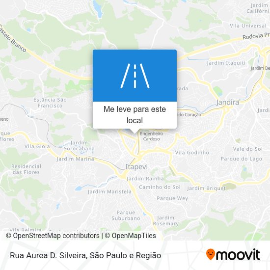 Rua Aurea D. Silveira mapa