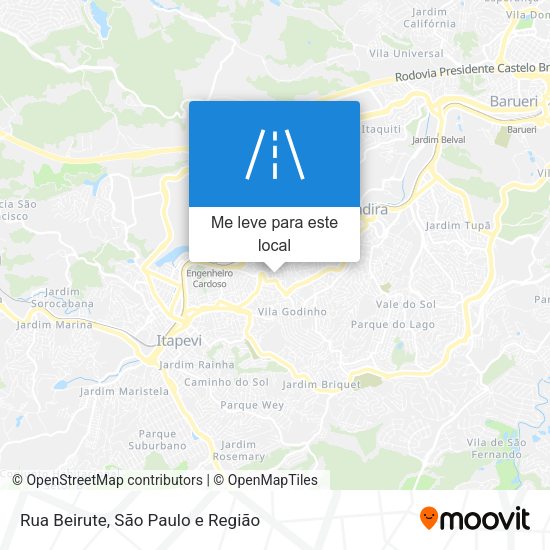 Rua Beirute mapa