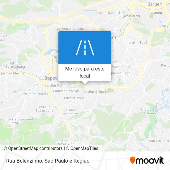 Rua Belenzinho mapa