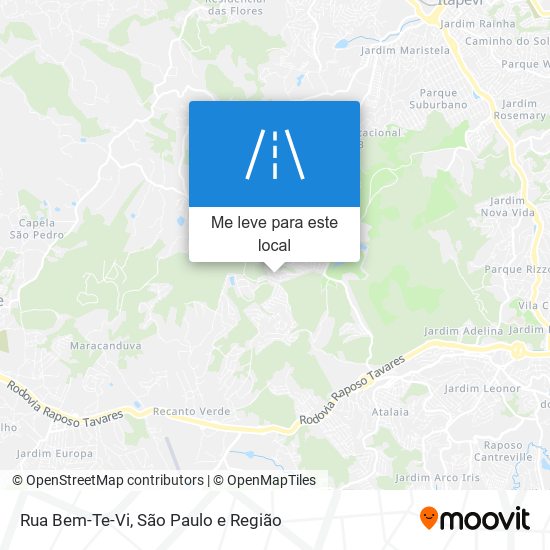 Rua Bem-Te-Vi mapa