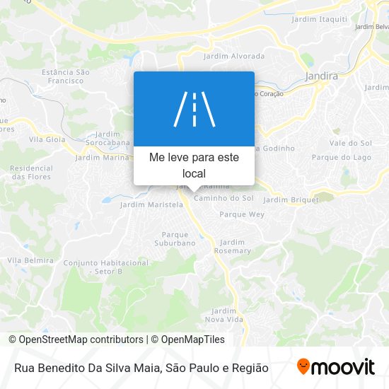 Rua Benedito Da Silva Maia mapa