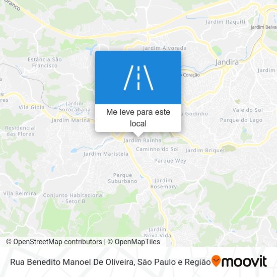 Rua Benedito Manoel De Oliveira mapa