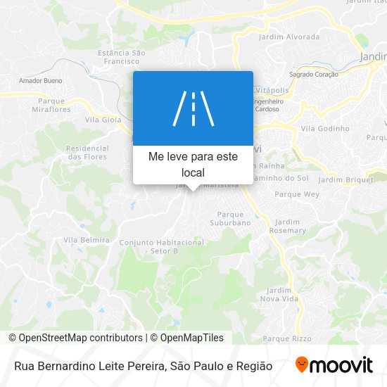 Rua Bernardino Leite Pereira mapa