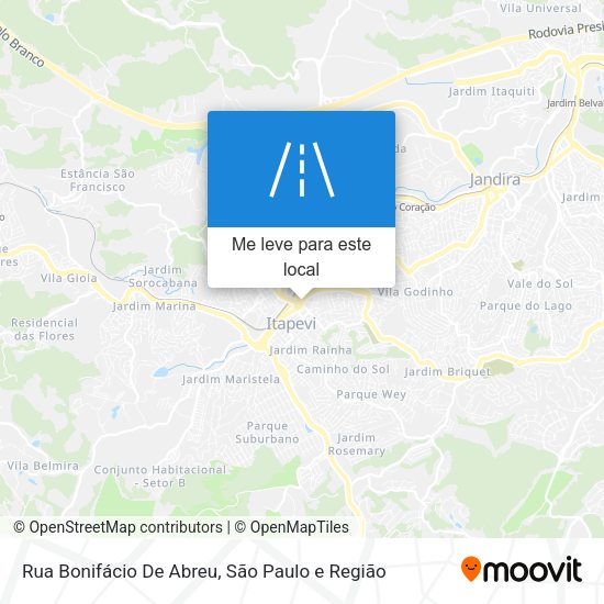 Rua Bonifácio De Abreu mapa