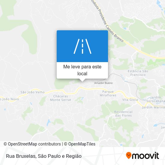 Rua Bruxelas mapa