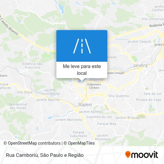 Rua Camboriú mapa