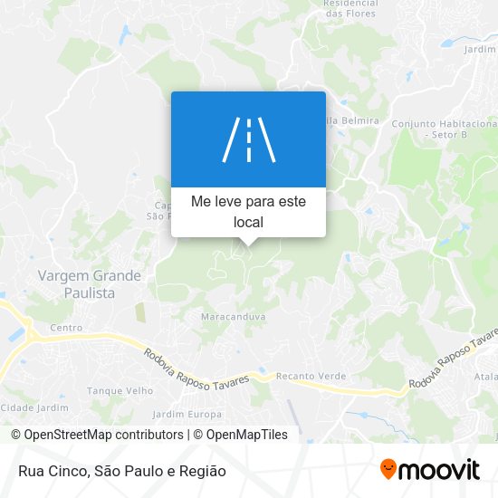 Rua Cinco mapa