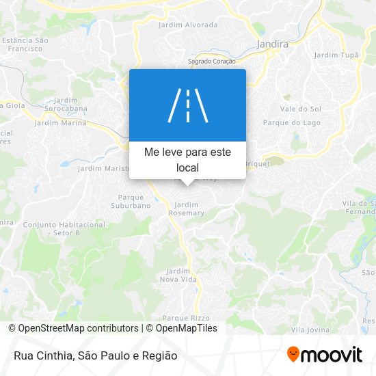 Rua Cinthia mapa