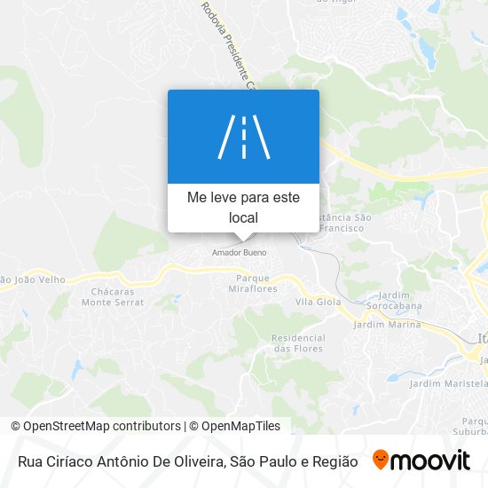 Rua Ciríaco Antônio De Oliveira mapa