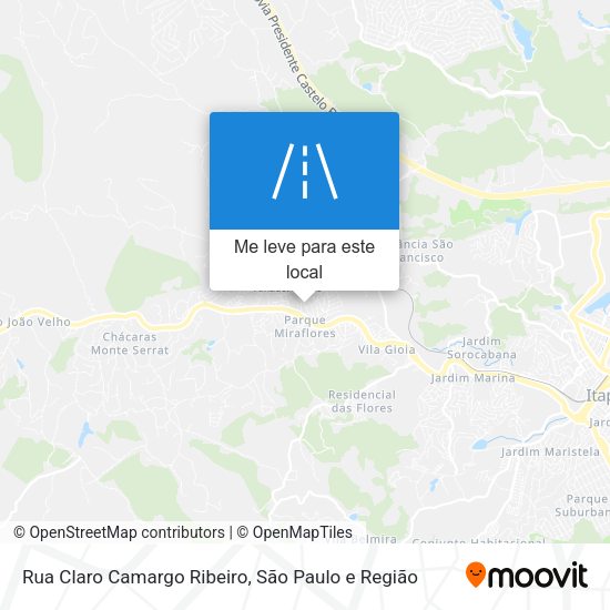 Rua Claro Camargo Ribeiro mapa