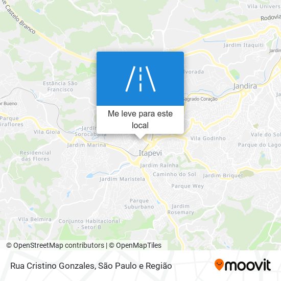 Rua Cristino Gonzales mapa