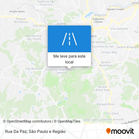 Rua Da Paz mapa