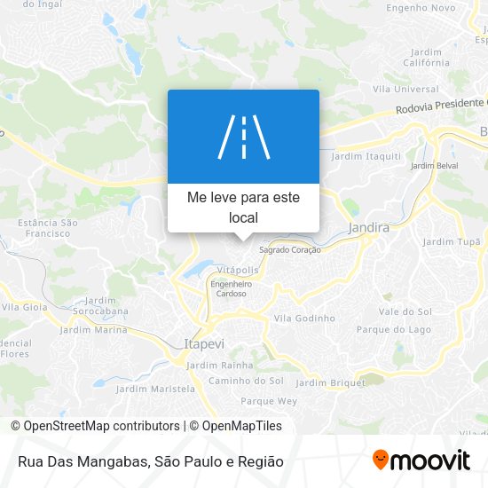 Rua Das Mangabas mapa