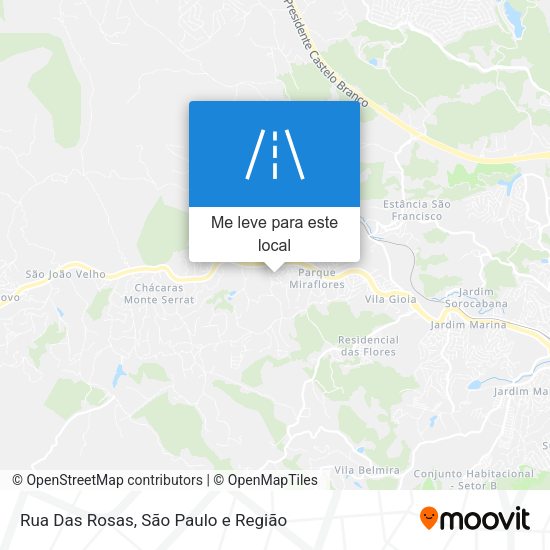Rua Das Rosas mapa