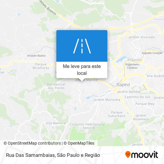 Rua Das Samambaias mapa