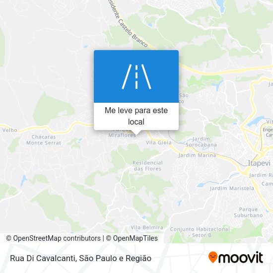 Rua Di Cavalcanti mapa