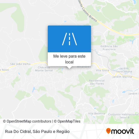 Rua Do Cidral mapa