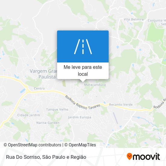Rua Do Sorriso mapa