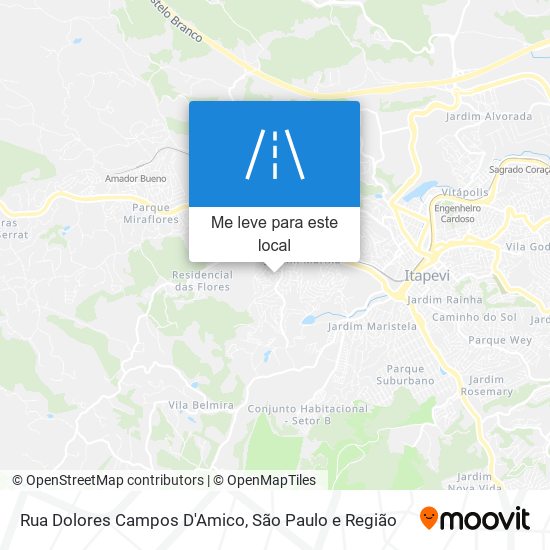 Rua Dolores Campos D'Amico mapa