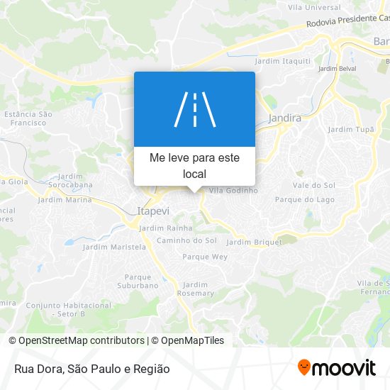 Rua Dora mapa