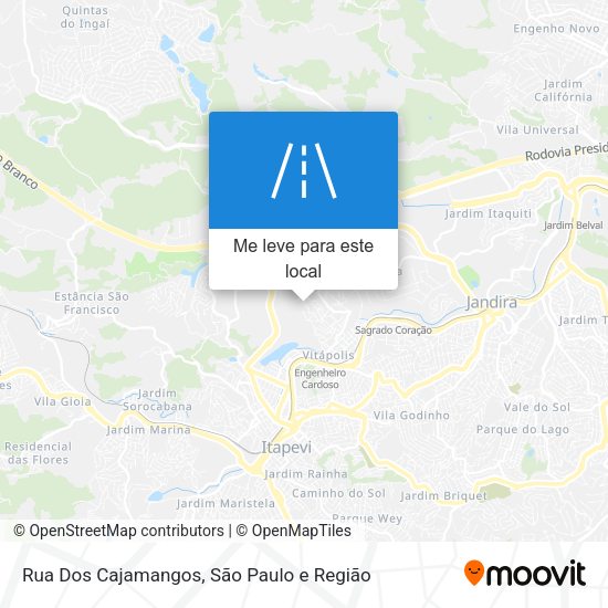 Rua Dos Cajamangos mapa