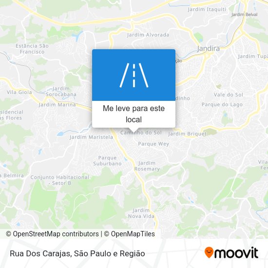 Rua Dos Carajas mapa