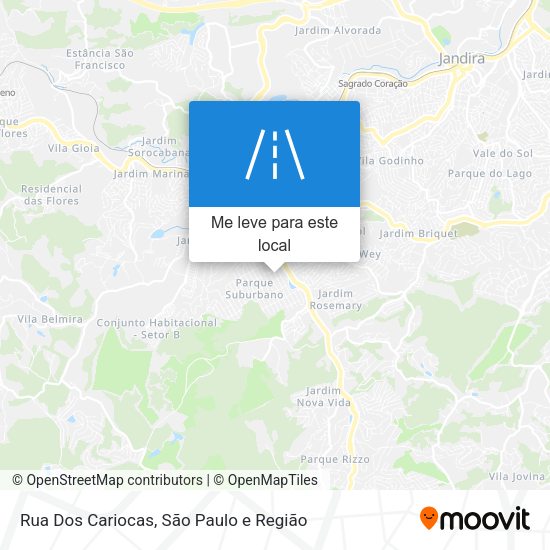 Rua Dos Cariocas mapa