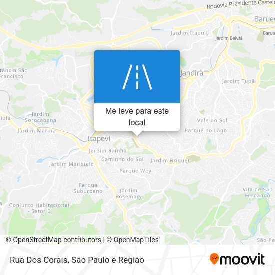 Rua Dos Corais mapa