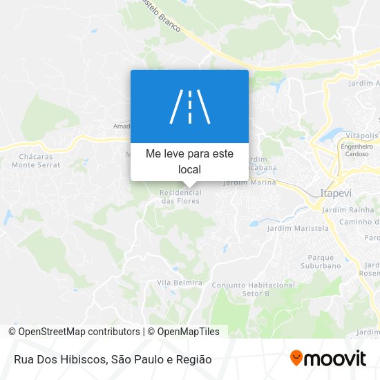 Rua Dos Hibiscos mapa