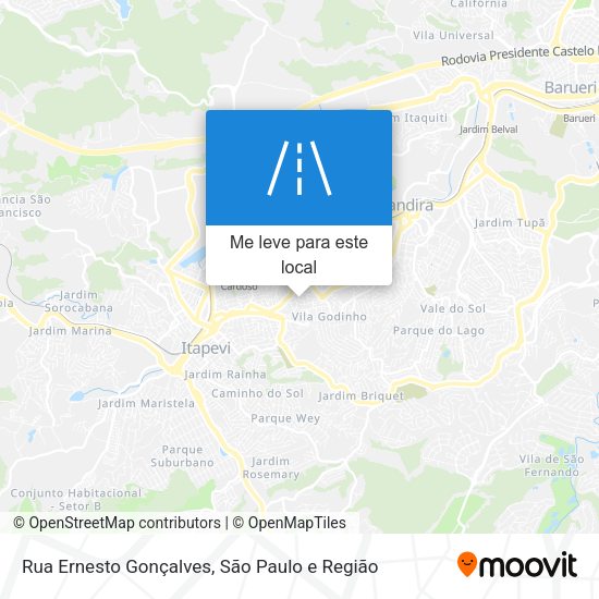 Rua Ernesto Gonçalves mapa