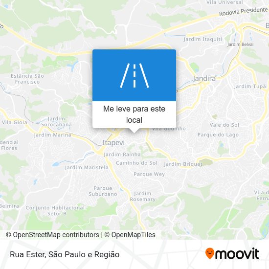Rua Ester mapa