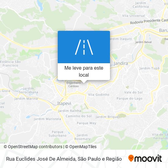 Rua Euclides José De Almeida mapa