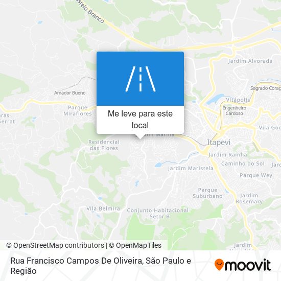 Rua Francisco Campos De Oliveira mapa