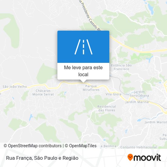 Rua França mapa