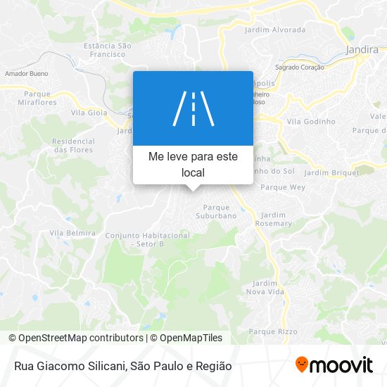 Rua Giacomo Silicani mapa