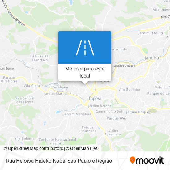 Rua Heloísa Hideko Koba mapa