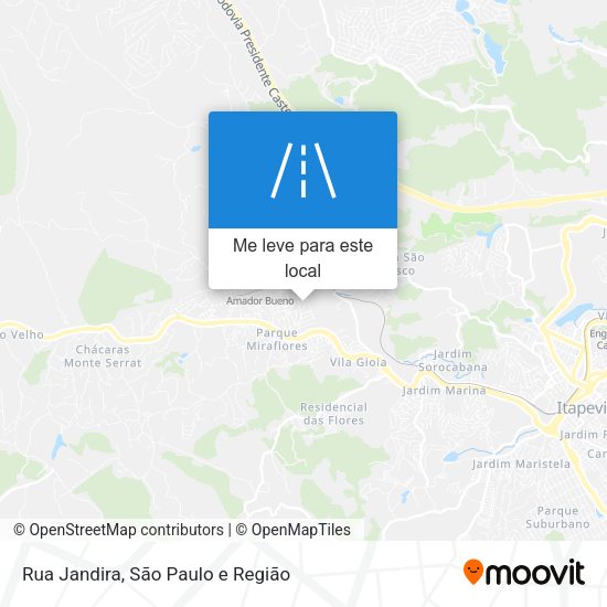 Rua Jandira mapa