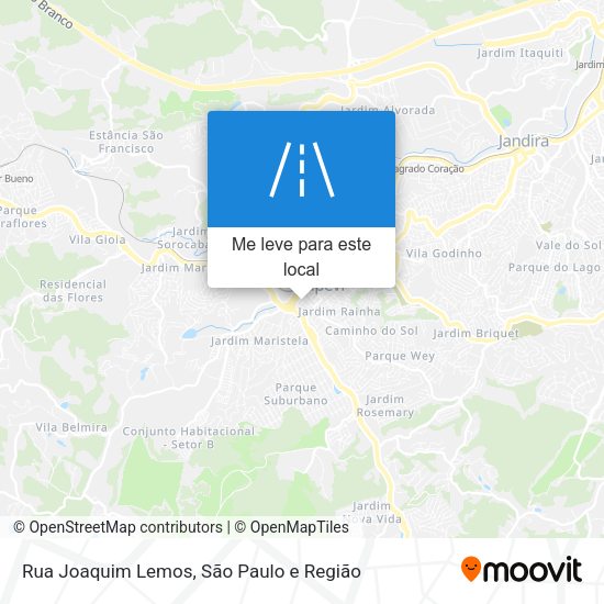 Rua Joaquim Lemos mapa