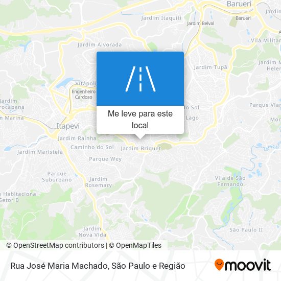 Rua José Maria Machado mapa