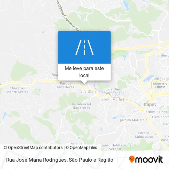 Rua José Maria Rodrigues mapa