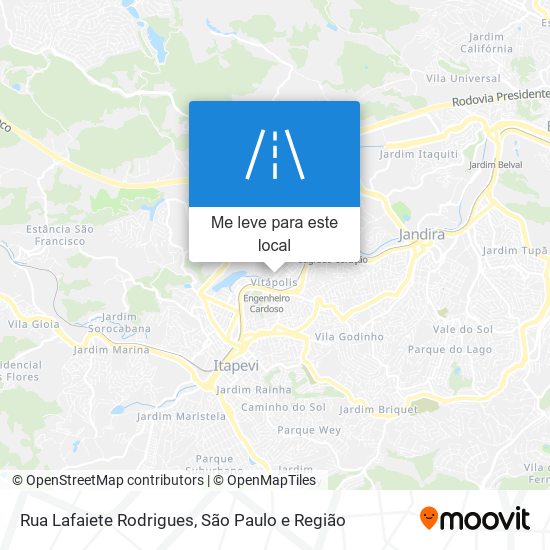 Rua Lafaiete Rodrigues mapa