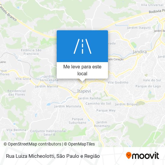 Rua Luiza Micheolotti mapa